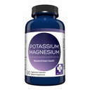 MD. Život Kálium Magnézium Supplement - 90 Kapsule - horčík Draslík Supplement - High Absorbtion Complex - Podpora Cievne zdravie a nohy Cramp
