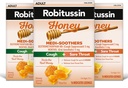 Robitussin Medi-Soothers Honey Lemon Throat Lozenges, Dlhoprúdový Kašeľ + Úľava bolesti žalúdka - 48 Počet (3 x 16ct balenia)