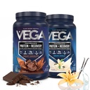 Vega Sport Premium Protein Powder Bundle, Čokoláda + Vanilla, Plant Based Protein Powder Post Workout - Certified Vegan, Vegetarian, Keto-Friendly, Gluten Free, Dairy Free, BCAA Amino Acids