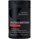 Športový výskum Triple Strength Vegan Astaxantin Supplement from Algae - Plant Based Softgels for Antioxidant Activity, Skin & Eye Health - Non-GMO Overified, Made with Coconut Oil - 12mg, 60 Count
