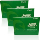 3 Boxy Sante čistý jačmeň Nový Zéland Zmes s Stevia - Veľký box 30 Vrecká Celkom 90 gramov