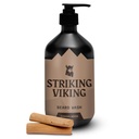 Striking Viking Sandalwood Beard Wash/Shampoo pre mužov - 17 Oz, Paraben a Sulfate Free, Jojobový olej pre všetky typy brada - Podporuje zdravý rast a hydratuje
