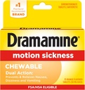 Dramamine Chewable, Motion Disease Relief, Orange flavor, 8 gróf