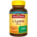 Nature Made L-Lysine 1000 mg, Dietary Supplement, 60 tabliet, 60 dní
