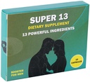 Super 13 Rýchle herecké bylinné mužské doplnky pre mužov. 13 Silné zložky - Horny koza Weed Tongkat Ali Maca a viac pre energiu Vitality Vytrvalosť a výkon vytrvalosť pilulky 10 Caps
