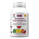 ANDREW LESSMAN Andrew je päť obľúbených 30 kapsúl - Poskytuje 200mg Každý z koenzýmu Q-10, Resveratrol, EGCG, granátové jablko a Alpha Lipoic Acid, Výkonný Anti-Oxidant Podpora, žiadne prídavné látky