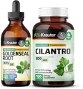 BIO KRAUTER Goldenseal Tinture 4 Fl. Oz. & Cilantro 100 kapsuly