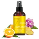 Sedem minerálov, Horčík Happy Joints Spray - Výkonný USA Made Magnézový olej zmes s esenciálnymi olejmi (Turmeric, Ginger and Orange) - Voľný Ebook zahrnuté (4 fl oz)