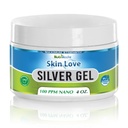 Nutrinoche Nano Silver Gel - Advanced Koloidný Silver Skin Cream - Starostlivosť o rán a prvej pomoci Gél upokojujúci topický masť pre popáleniny, Razor Burn and Sunburn Irrantations - Nevoňajúce 4 Oz Jar