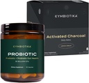 CYMBIOTIKA Probiotikum 50 miliárd CFU & Aktivovaný Charcoal Liquid Supplement, podporuje zdravé trávenie pre mužov a ženy, Žalúdočné detoxikačné a trávivé Relief, pomáha Alleviate Gas & Bloating, jednoduché použitie