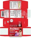 Tylenol Detská bolesť + Horúčka Žuvacie tablety Hroznová aróma - 24 ct, balenie po 4