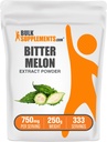 BulkSupplements.com Bitter Melon Extract Powder - Horký Melon Supplement, Horký tekvica extrakt - Bylinné doplnky, Gluten Free, 750mg per Serving, 250g (8.8 oz) (Pack of 1)