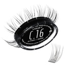 Lashife Curl 16mm Gossamer predĺženie rias Refill, čierna, DIY False Lashes pre prirodzený vzhľad
