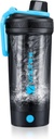 VOLTRX fľaša Shaker, Gallium USB C Dobíjateľný elektrický proteín Shake Mixer, Shaker poháre pre proteíny Shake a náhrada jedla Shakes, BPA zadarmo, vyrobený s Tritan, 24oz