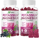 180 Počet Kálium Magnézium Gummies Ananásová príchuť,Elderberry chuť Kálium Magnézium Supplement