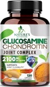 Glukozamín Chondroitín MSM 2100mg Complex - Spoločná podpora Doplnková pre spoločnú mobilitu a komfort pre mužov a ženy s Turmerica & Boswellia, Trojitá sila Glukozamín Doplnky - 120 Kapsule