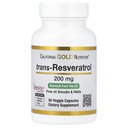 Resveratrol, 98% Pure Trans- Resveratrol, Free of Emodin & PAH, Italian Sourced, 200 mg, 60 Veggie Capsules
