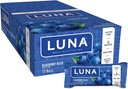 LUNA BAR - Gluten Free Snack Bary - Čučoriedkové Bliss Chuť - 7g proteínu - Non-GMO - Rastlinné-založené zdravý Snacking - Na Go Snacks (1,69 Ounce Snack Bars, 15 gróf)