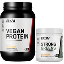 BARE VÝKON VÝKON BPN Vegán Vanilkový proteín + Silný zelený ananás Coconut Bundle