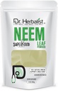 Dr. Herbalist Neem Leaf Powder 200g - Azadirachta Indica pre kožu, vlasy a celkovú wellness - 100% prírodné, Vegan-Priatelia a krutosť-free