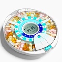 Aktualizovaný automatický dávkovač piluliek pre starších ľudí s alarmom: Smart Pill Dispenser Machine s 28-Slot, Mix-Proof Tech & XL LCD, Zvýšená životnosť pre každodenné riadenie medicíny