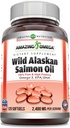 Amazing Omega Wild Aljašský lososový olej (Omega-3, EPA/DHA) Supplement 