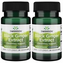 Swanson Black Ginger Extract - podporuje zdravú cirkuláciu krvi a fyzickú vigor - Môže pomôcť zdravie srdca, svalového tkaniva, a duševné pohodu - (30 Veggie Kapsule, 100mg Každý) (2 balenie)