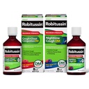Robitussin DM Max Kašeľ Plus Hrudná kongescia a Robitussin Maximálna sila Nočný Kašeľ DM, Dospelé Formuly - 2 x 8 Fl Oz Fľaše