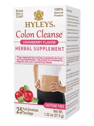 Hyleys Colon Očistite čaj brusnicová príchuť - 25 čajové tašky (1 balenie)