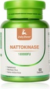 Nattokináza Doplnky 180, 000FU Celá fľaša 60 Kapsule, 6, 000FU 2 Kapsule Daily Nutritional Supplements Systemic Enzymes Vegetarian Friendly for Cardiovaskulárne a circulatory Support