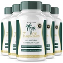 (Úradný znak 5 balenie) Tropislim, Tropislim All Natural Caribbean Flush, chudnutie Supplement, Tropislim Sliming Kapsule pre ženy, zdravý životný štýl + Leaner Physique, Tropical Recenzia (300 kapsule)