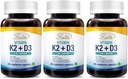 Lovita Vitamín K2 + D3, 400 IU Vegánsky vitamín D3 & 120 μg Vitamín K2 (MK-7), 2 vo forme, Imunitný vitamín komplex, podporuje vaše srdce, zuby a imunitné funkcie, 30 vegetariánskych kapsúl (pack of 3)