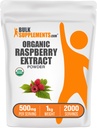 BulkSupplementments.com Organic Raspberry Extract Powder - z Malinové ovocie, Antioxidant Zdroj, Bylinné doplnky - bez lepku, 1 kg (2,2 lbs) (Pack of 1)