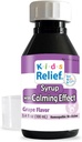 Kids Relief Sirup s upokojujúcim účinkom, pre deti 0-12 Yrs, Hroznová aróma, lepidlo a bez farbív, bez pridaného cukru, 3.4 oz