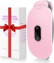 Kúrenie Pads, Glyduny Obdobie Cramp Massager Prenosné bezdrôtové Kúrenie Pad so 6 Tepelné úrovne a 6 Masáž režimov pre Back bolesť úľava Menstrual Kúrenie Pad (Pink)