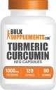 BulkSupplementments.com Turmeric Extract Kapsule - Turmerica Supplement, Turmerica Curcumin Supplement 1000mg - Gluten Free,120 Veg Kapsule (Pack of 1)