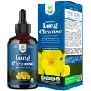 USDA Organic Mullein kvapky pre pľúca - bylinné Lung Detox a očistiť s Marshmallow Root Extract & Plantain Leaf pre respiračné pľúca zdravie - Mullein Leaf Tinktúra kvapky na podporu dychu - 120ml