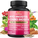 BMVINVOL Inozitol Supplement - Myo-Inozitol a D-Chiro Inozitol Ideal 40:1 Ratio - Plus Berberine, škorica, Ashwagandha + 5 Ďalšie - 60 Kapsule