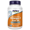Teraz doplnky, Omega-3 180 EPA / 120 DHA, molekulárne destilovaná, Kardiovaskulárna podpora, 100 Softgels