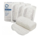 Vakly Sterilné Krinkle Kerlix Typ Gauze Bandage Rolls [5 balenia] Highly Absorbent Fluff 100% bavlnené pásy Roll 4.5"x4.1yds 6-Ply - Individuálne zabalené Mesh Gauzes + Medical Tape - Balenie Máj Vary