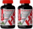 Cleanse and Detox Muži - Full Body Detox a Cleanse Complex 920 MG - Milk Thitle Herbal Supplement - 2 Fľaše 200 Kapsule