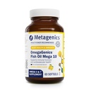 Metagenics OmegaGenics Mega 10 Omega Supplement- with Omega-7, 330 mg EPA & 170 mg DHA pre zdravie srdca*- Trvalo dostupné & žiadne ryby dochuť - non-GMO & Gluten-free - 60 Softgels