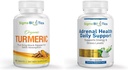 Organické Turmeric Supplement - Spoločná a imunitná podpora zdravia Doplnky a Adrenal Zdravie Denná podpora