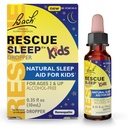 Bach RESCUE SLEEP KIDS Dropper 10ml, Prírodný spánok a pomoc na zmiernenie stresu, Homeopatická vymiznutie kvetov, bez melatonínu, cukru a lepidla, deti-priateľsky, nealkoholová formula