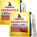 Probiotiká pre psy a mačky, 5 miliárd CFU, Veterinárska formulovaná, Tráviace a imunitné zdravie, Gut Flora Balance, Všetky prírodné probiotické prášok, Kuracie pečeňové chute, 40 Sticks