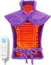 CooCoCo späť Kúrenie Pads pre ženy babička, FSA oprávnený tepelný Pad pre úľavu od bolesti chrbta, roztomilý tepelný Pad s 6 teplotnými úrovňami, Vianočné darčeky pre mamu babička, ETL Certified, fialové