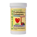 CHILDLIFE ESSIENTIS ChildBiotics with Colostrum-Probiotiká pre deti, Probiotiká pre trávne zdravie, Chewables, Detské probiotiká, Colostrum pre deti, Gluten Free - Natural Berry, 92 Tablets