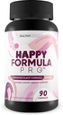 Happy Formula Pro - Naše najlepšie šťastné pilulky Vitamín D Mood Suplement - Happy Supplements Natural Mood Suplements for Women, Mood Suplements for Men - Postpartum Podpora nálady