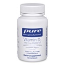Pure Encapsulations Vitamin D3 250 μg (10 000 IU) - Supplement to Support Bone, Joint, Marth, Heart, Colon & Immune Health - with Premium Vitamin D - 120 Kapsule