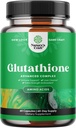 Skin Brightening Glutatión Supplement with Milk Thitle 1000mg - Glutatión Bielenie kože Kapsule s Alpha Lipoic acid for Liver Care, Energy Support & Immune Help - pre mužov a ženy - 60 Počet